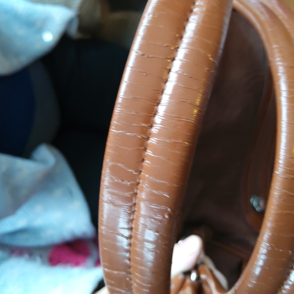 Aldo Faux Leather Oversized Brown Hobo Bag - Picture 9 of 13